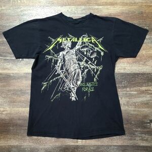 Metallica and Justice For All Cotton T-Shirt Size Large